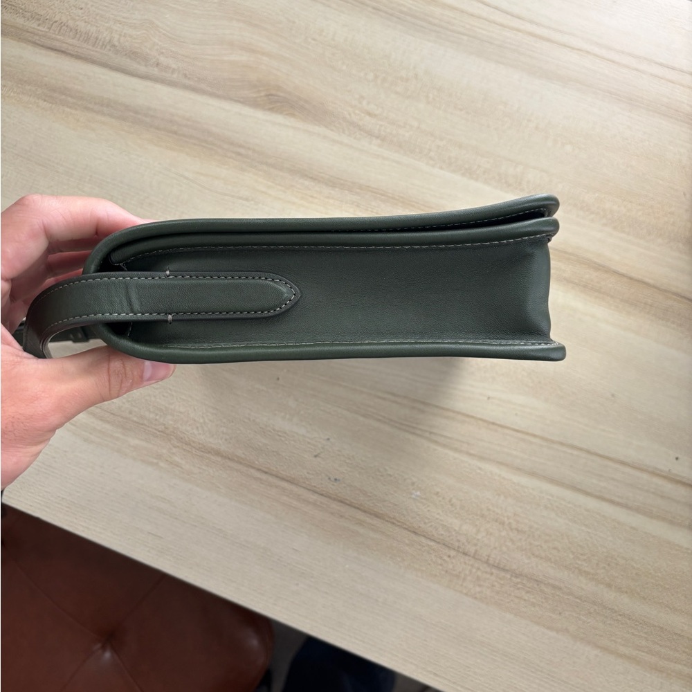 Coach Dark Green Leather Crossbody Bag - Picture 11 of 15